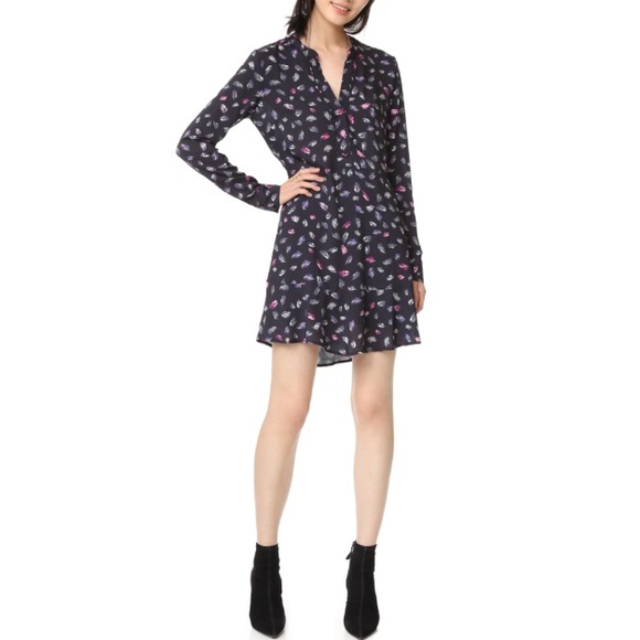 Splendid Dresses & Skirts - Splendid Birdseye Feather Print Dropwaist Dress XS